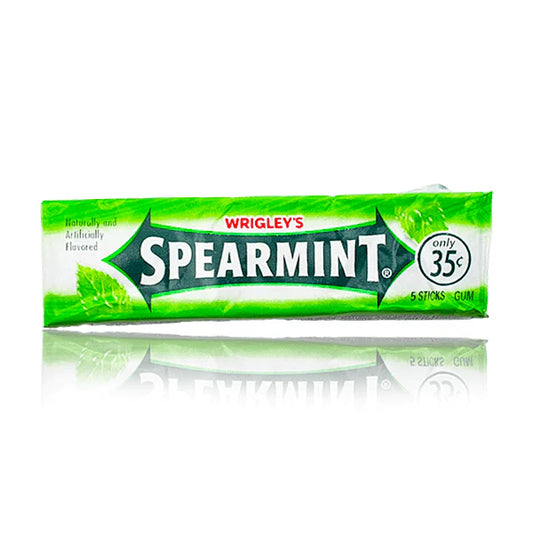 Wrigley's Spearmint Chewing Gum 5 sticks