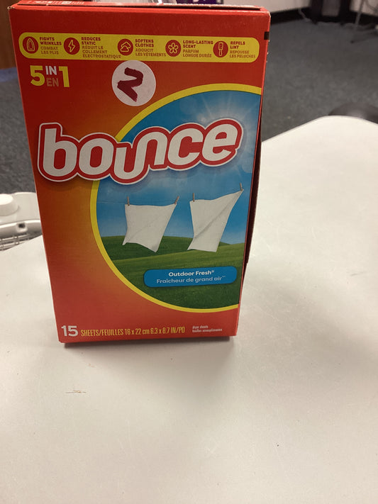 Bounce dryer sheets (15 sheets)