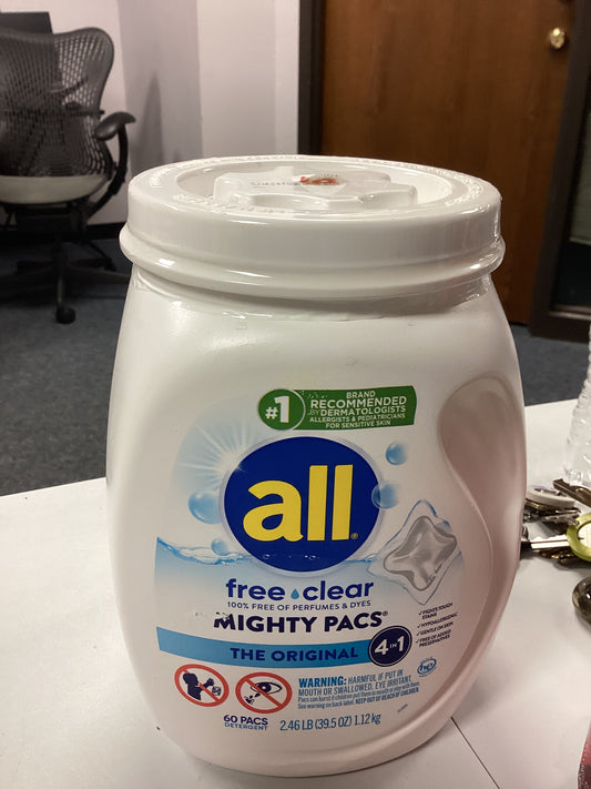 ALL free & clear pods laundry