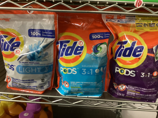 Tide large bag pods laundry detergent