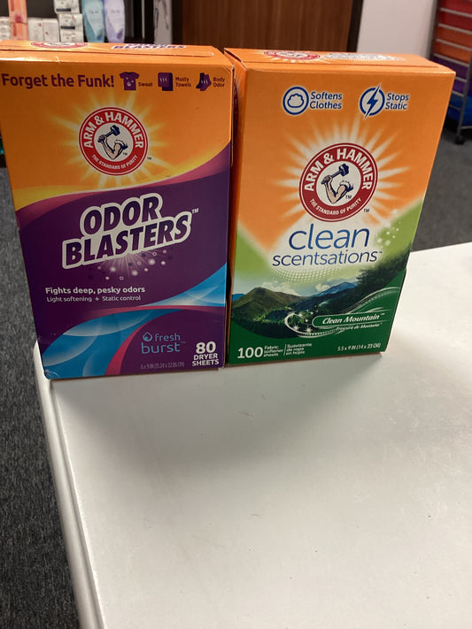 Arm & hammer dryer sheets