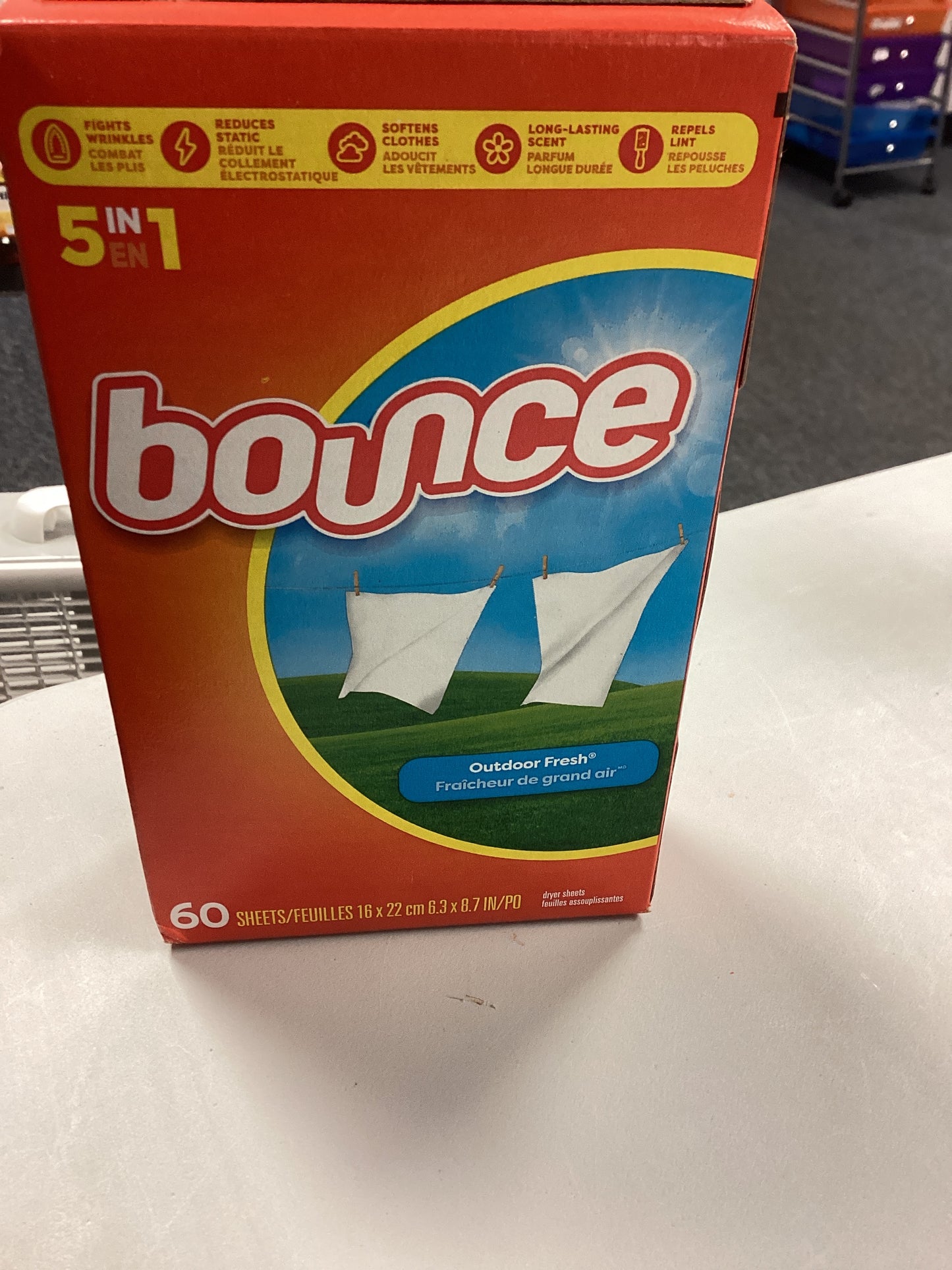Bounce dryer sheets 60ct