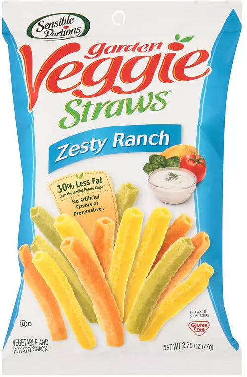 Garden Veggie Straws Zesty Ranch (1 oz)